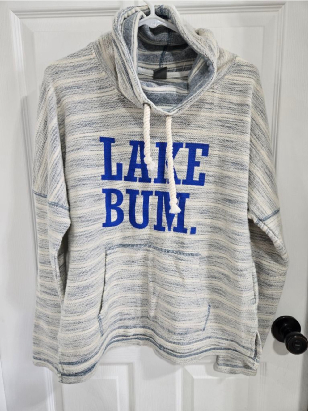 Womens J America Lake Bum pullover fits like a medium